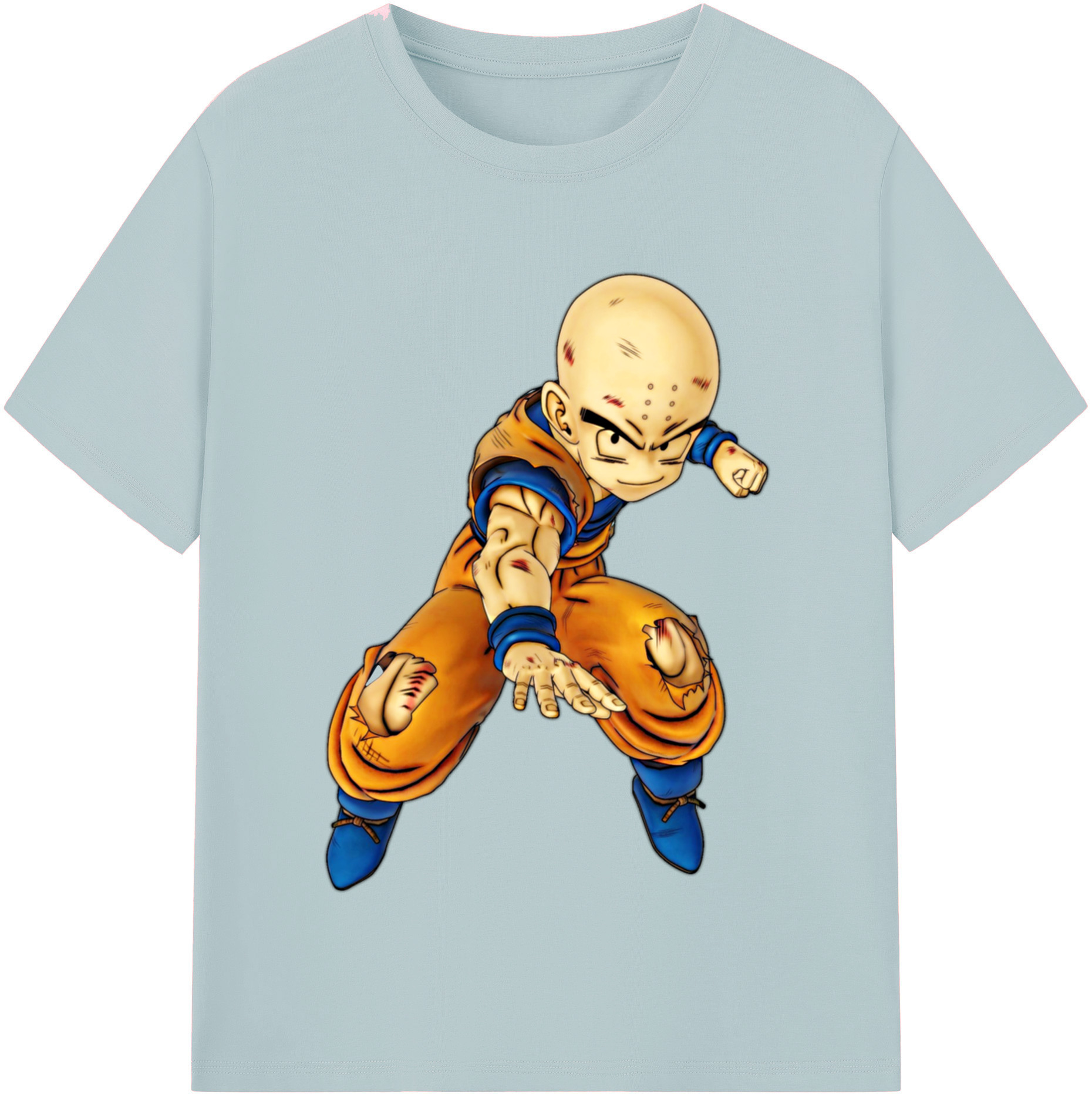 （画像用） ドラゴンボール クリリン DRAGON BALL krillin 綿100％半袖Tシャツ（フロントプリント）